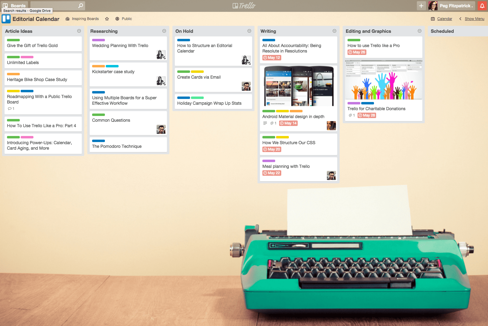 Trello cards on the wall the perfect free social media tool
