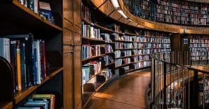 The library full of books refers to the variety of online backlinks.